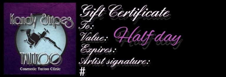 HALF DAY GIFT CERTIFICATE