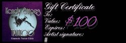 $100 GIFT CERTIFICATE