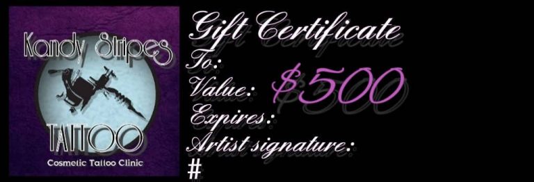 $500 GIFT CERTIFICATE